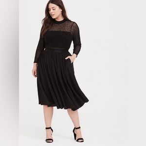 Torrid Black Midi Dress